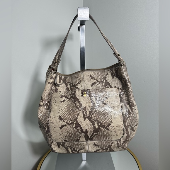 Kate Spade Hobo Snake Print Leather Shoulder Handbag - Picture 6 of 16